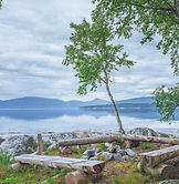 Ferienhausgebiet Furuneset am Ålvundfjord, Norwegen