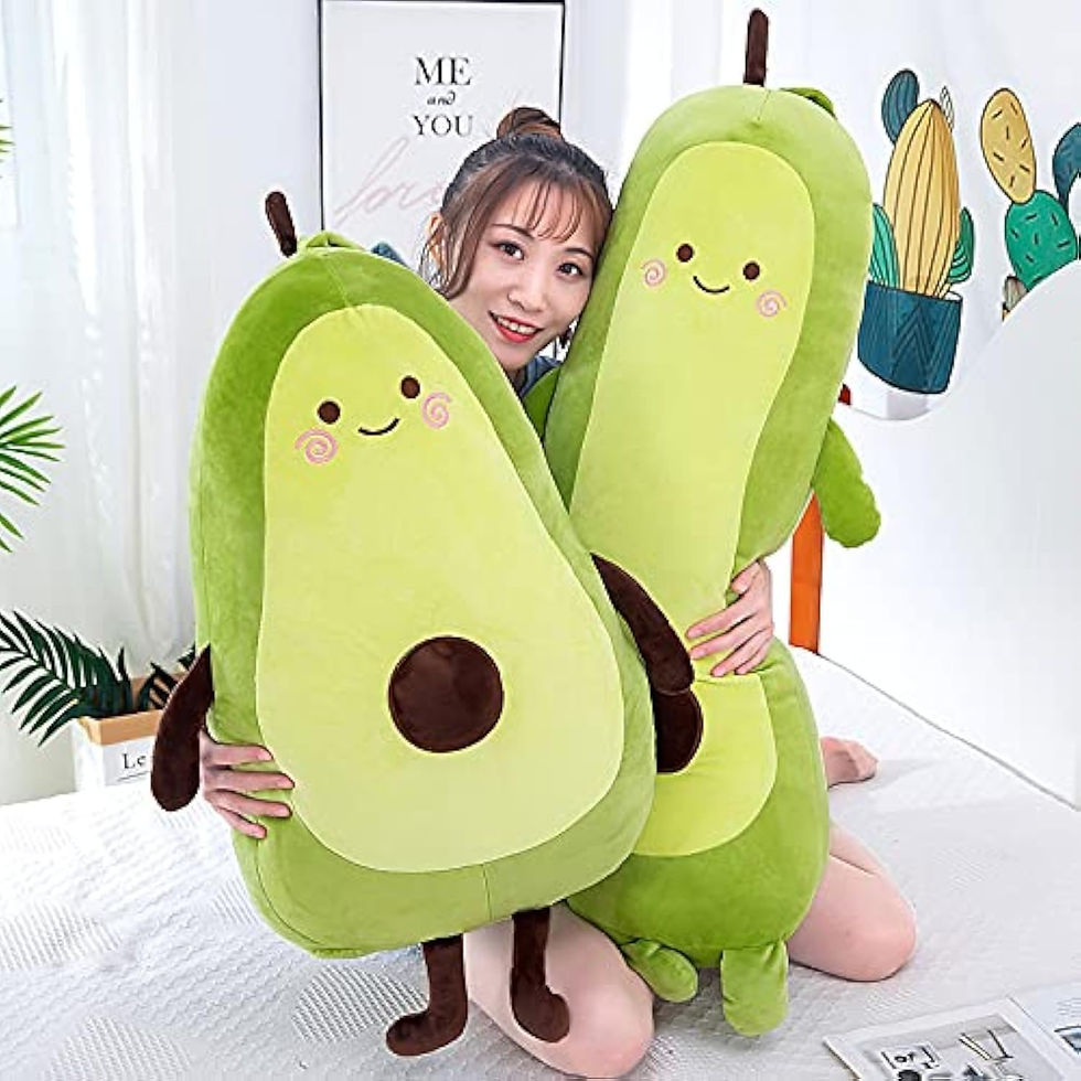 Thumbnail: 27 Inch Green Large Simulation Avocado Plush Toy Doll (Seated-20Inch)