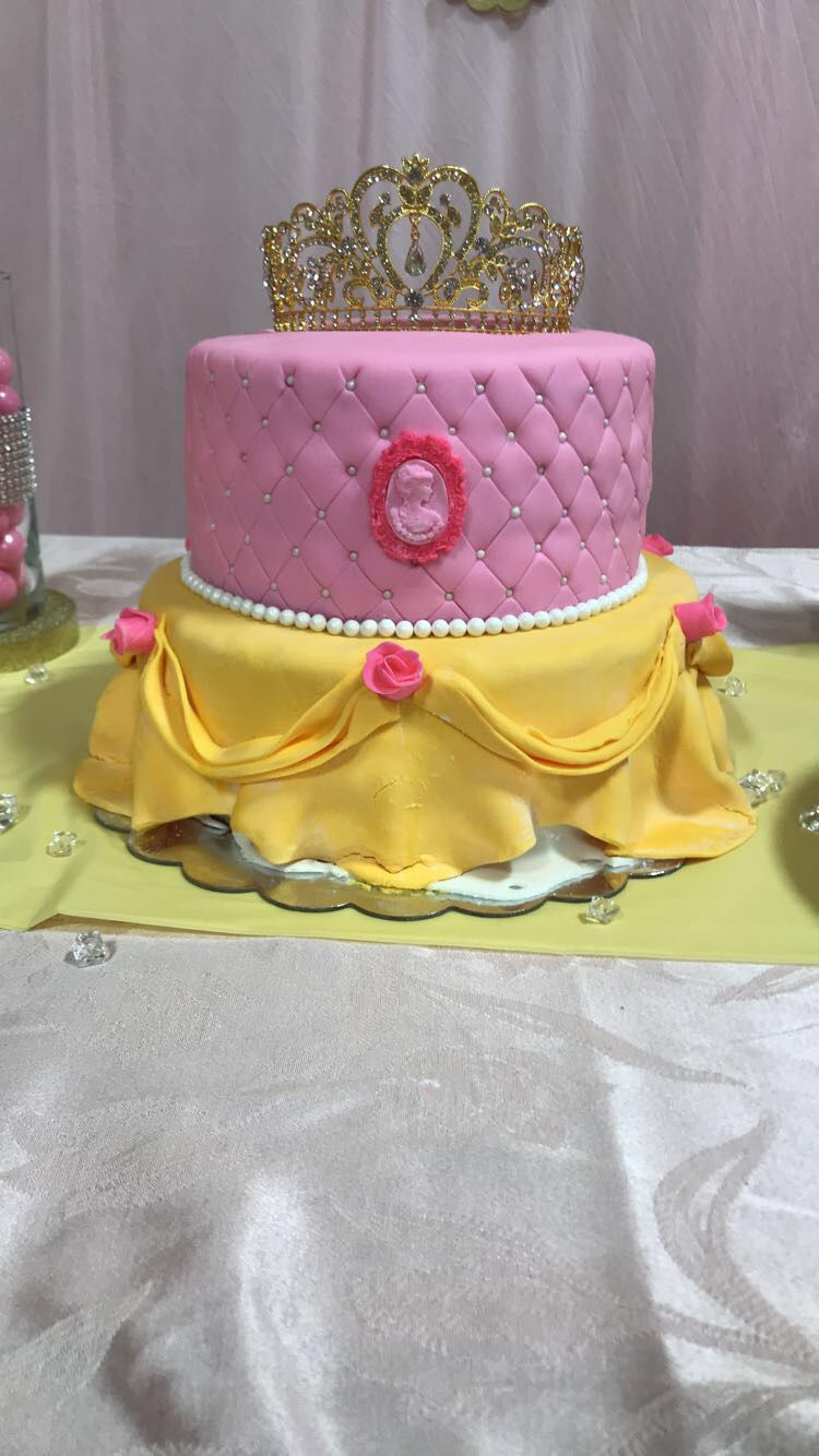 Themed birthday cake for sleepover party