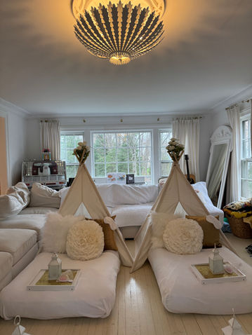 princess sleepover slumber party teepee rentals