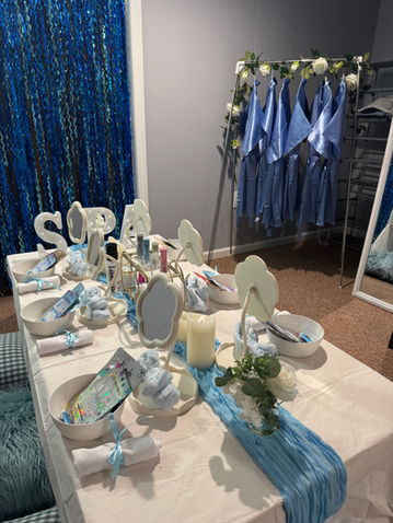 glam party princess party spa party