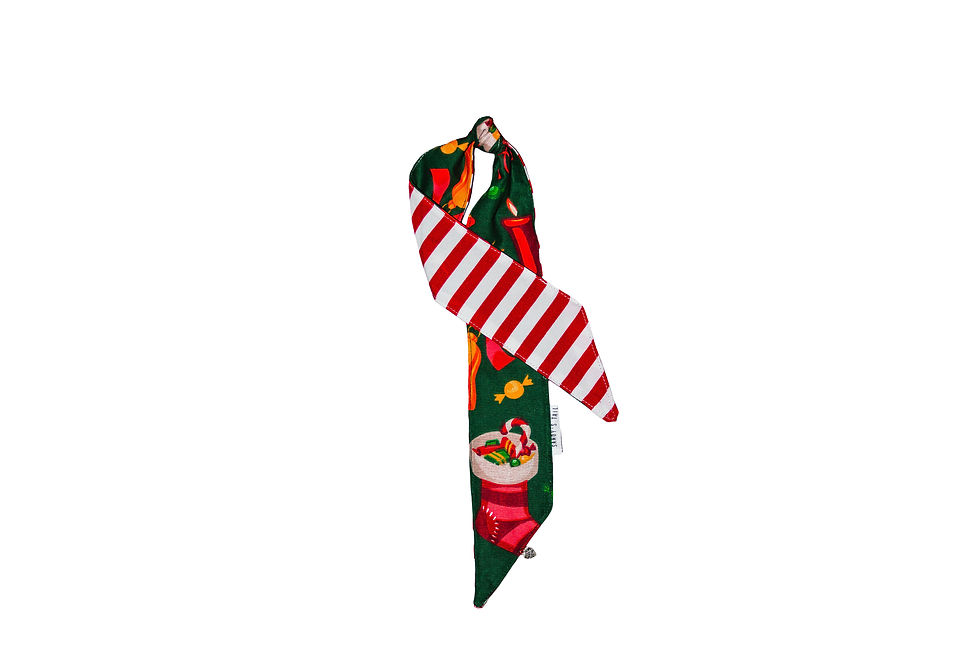 Thumbnail: Two-sided Scarf for dog or/and dog’s lover - It’s Christmas Time