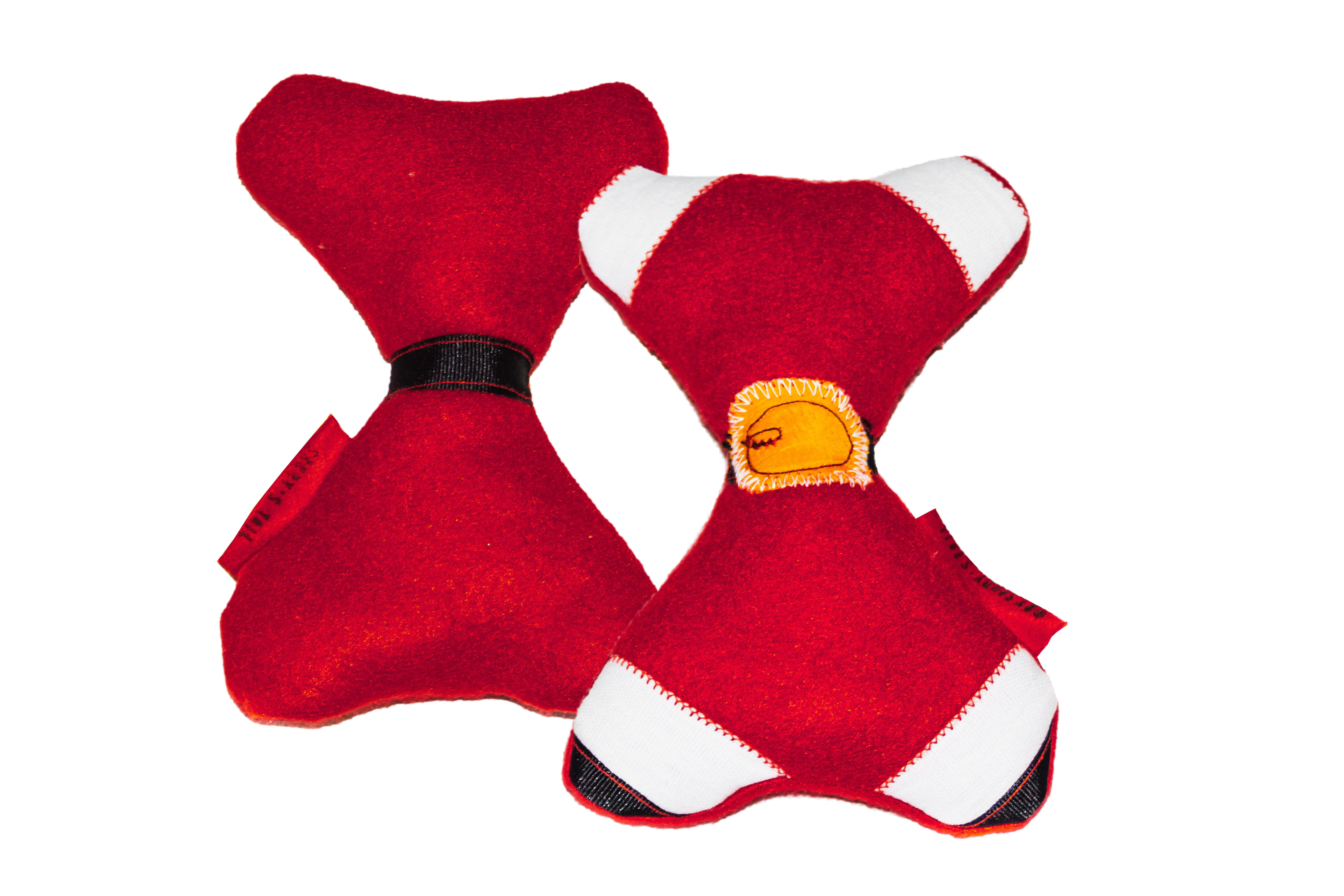 Two-sided Soft Bone - Squeaky Toy - Christmas with Santa, Sandy & Co
