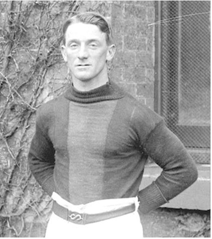 The late Hector Brooks MM posing in AFL sports kit