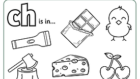 ch phonics colouring
