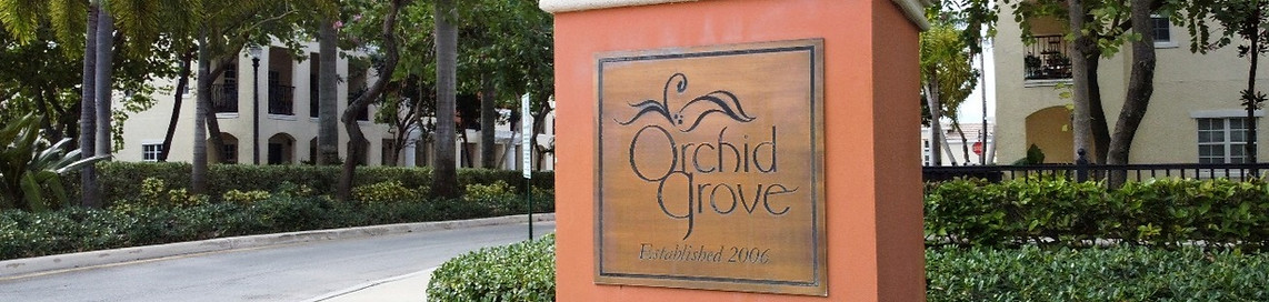 Orchid Grove entry feature