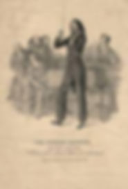 Paganini playing violin