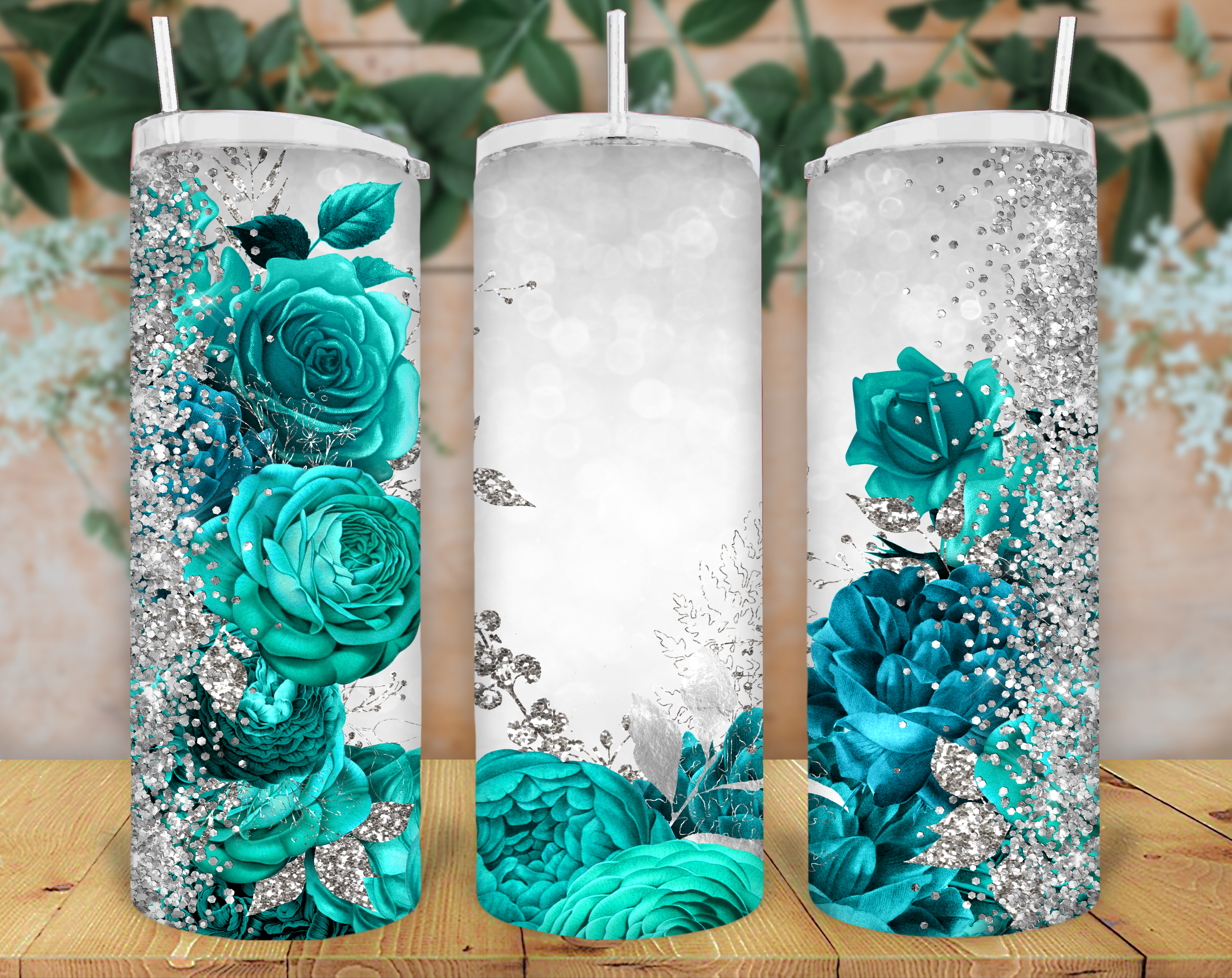 Teal Roses 2
