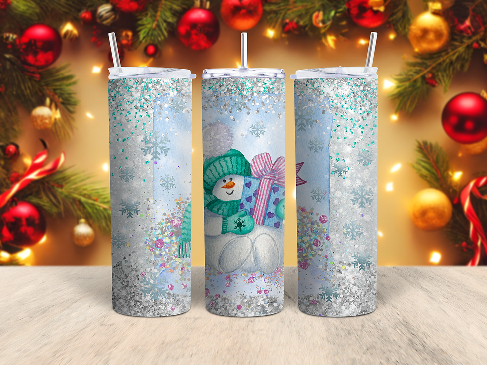 Snowman With Present