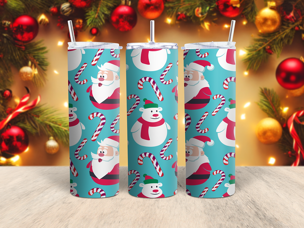 Santa And Candy Canes