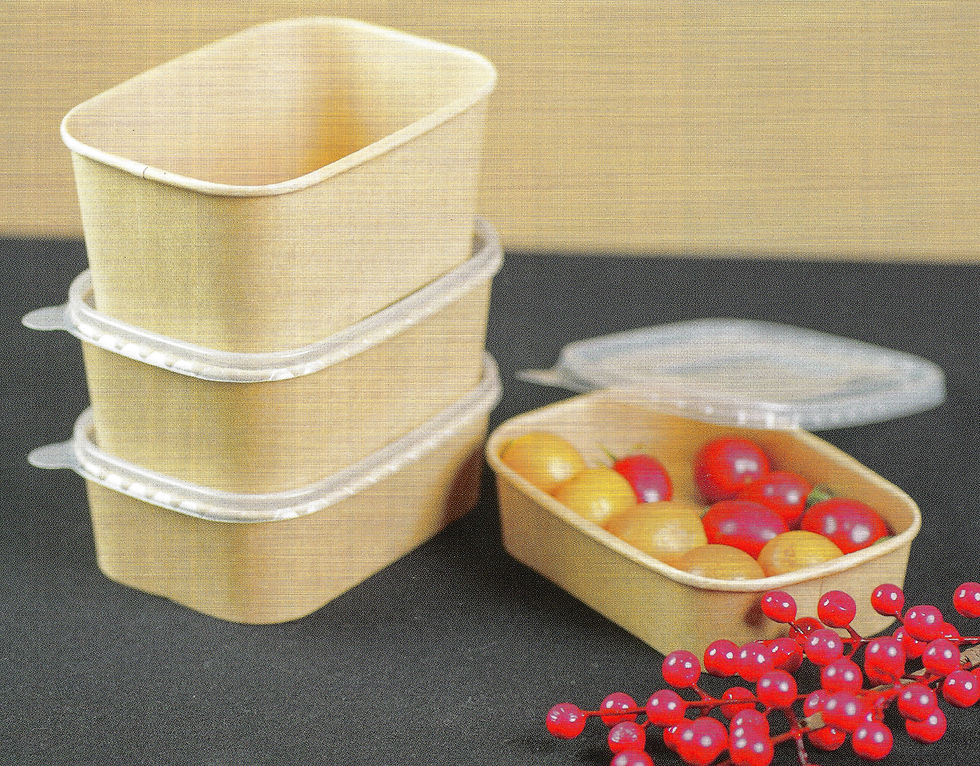Thumbnail: Rectangle Salad Paper Bowl 750mL