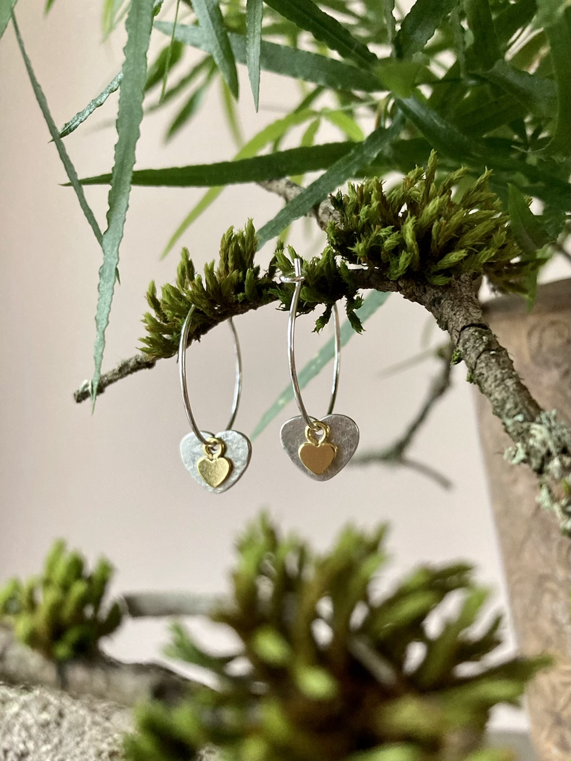 Cherry blossom hoops