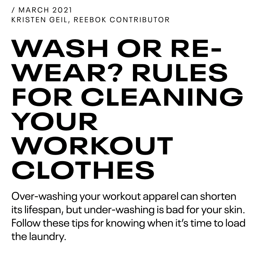 Washing your clothes When and Why Sweat, body odor, rashes & your