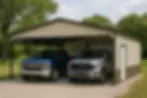 two truck carport with storage