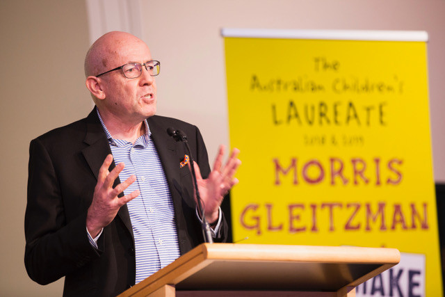 Morris Gleitzman at the launch of his campaign (Photo: Joy Lai, State Library of NSW)