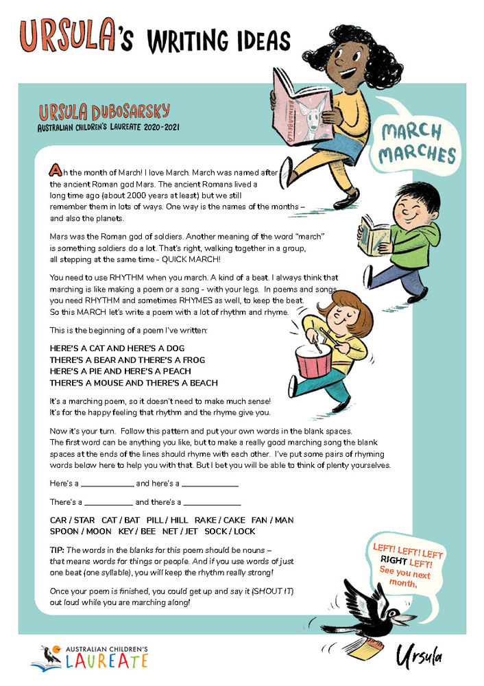 Write with Ursula in March!