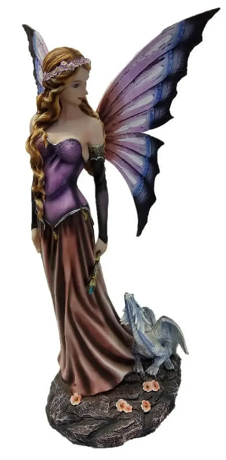 Fée et dragon Figurine