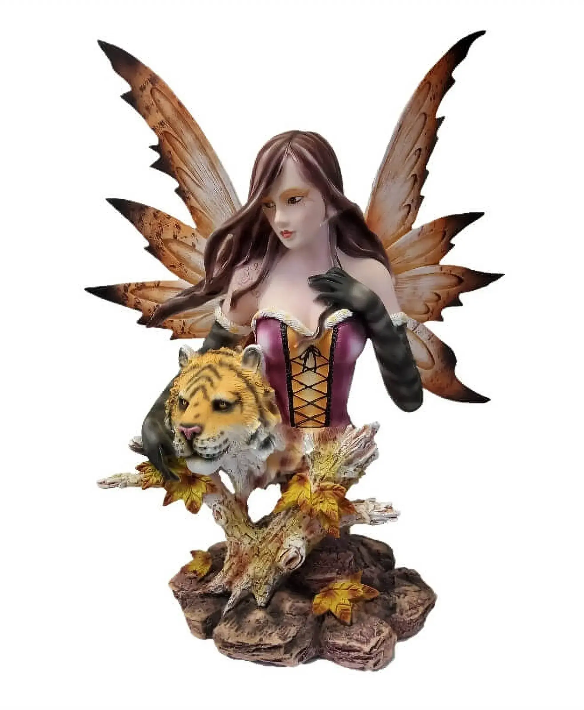 Fée et tigre Figurine