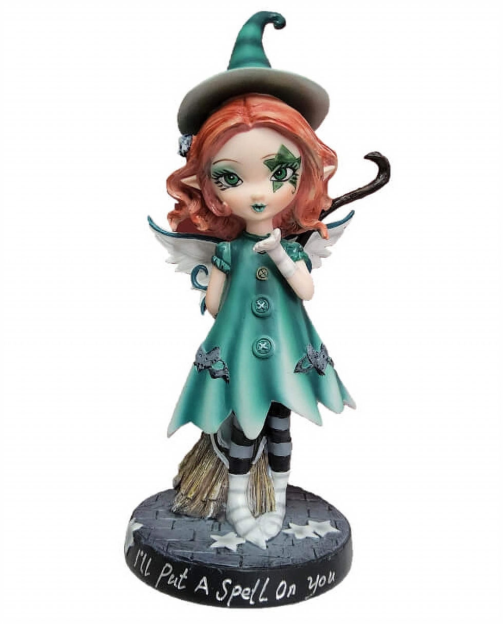 Fée verte petite sorcière Figurine Jenny