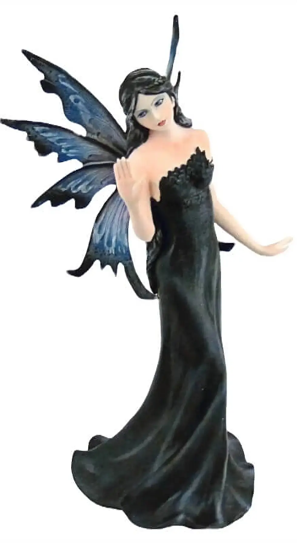 Miniature : Fées dark noir et blanche Figurines MAJESTI & LUCIFA