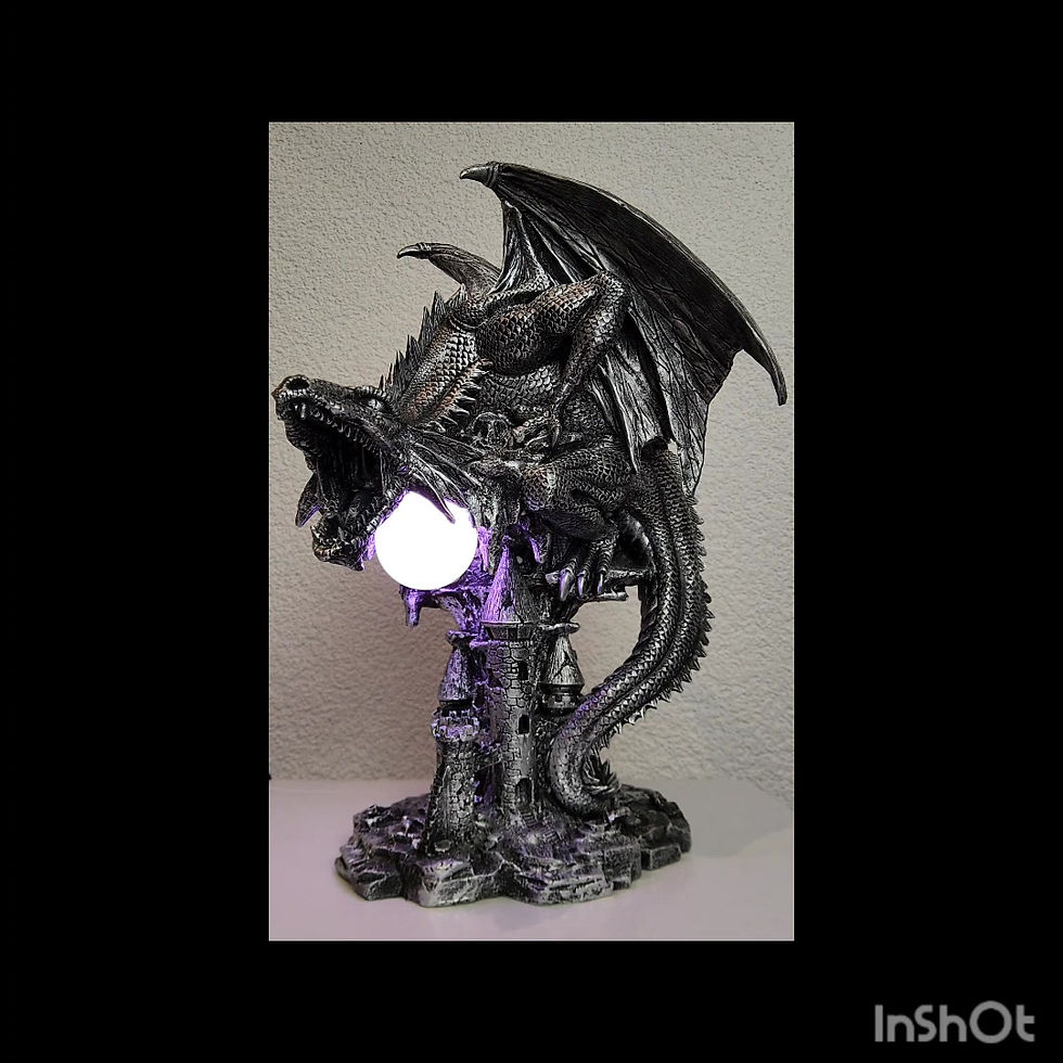 Miniature : Dragon effet métal Lampe