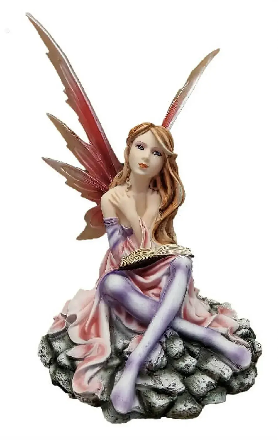 Figurine fée avec robe rose Perrine