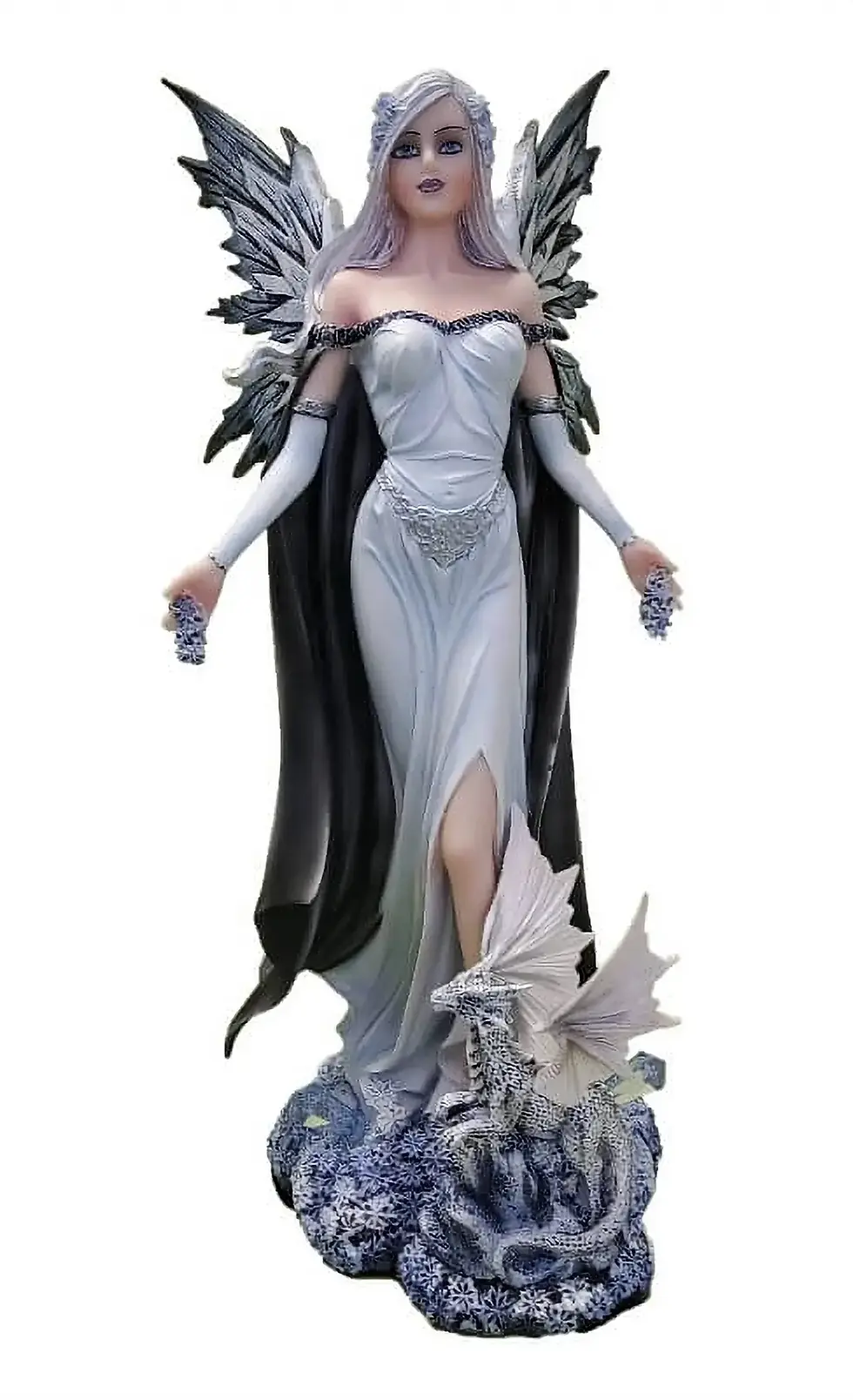 Figurine fée ALONIE et dragon blanc