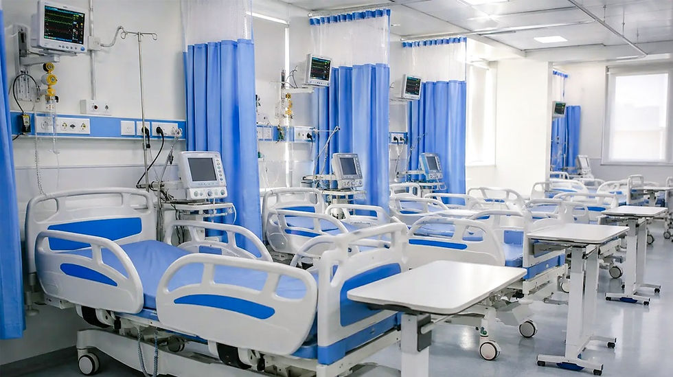 ICU room at Noida Multispeciality Hospital