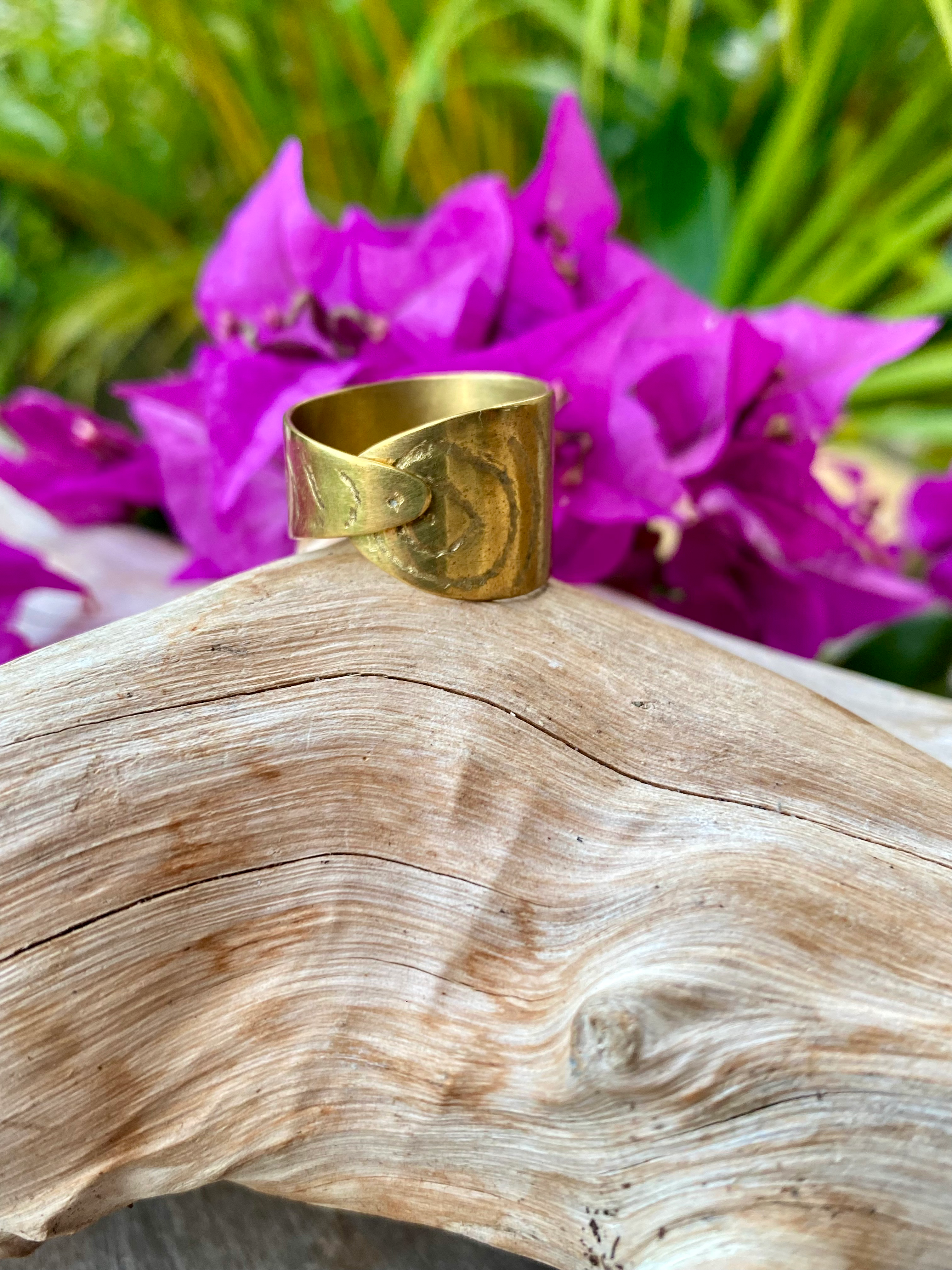 Bague « Empreintes » - Laiton