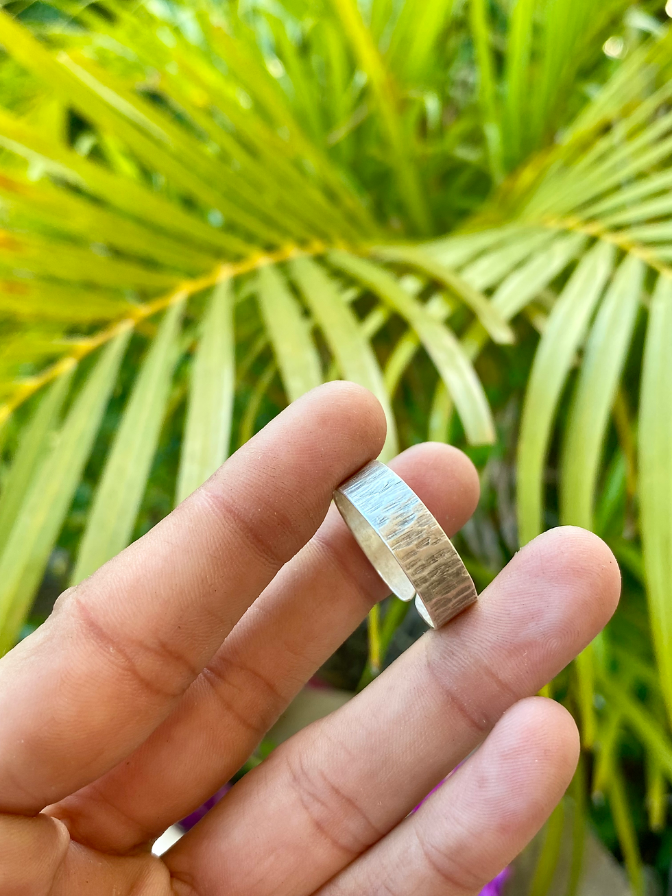 Miniature : Bague « Stries » - UNISEXES - Argent 925