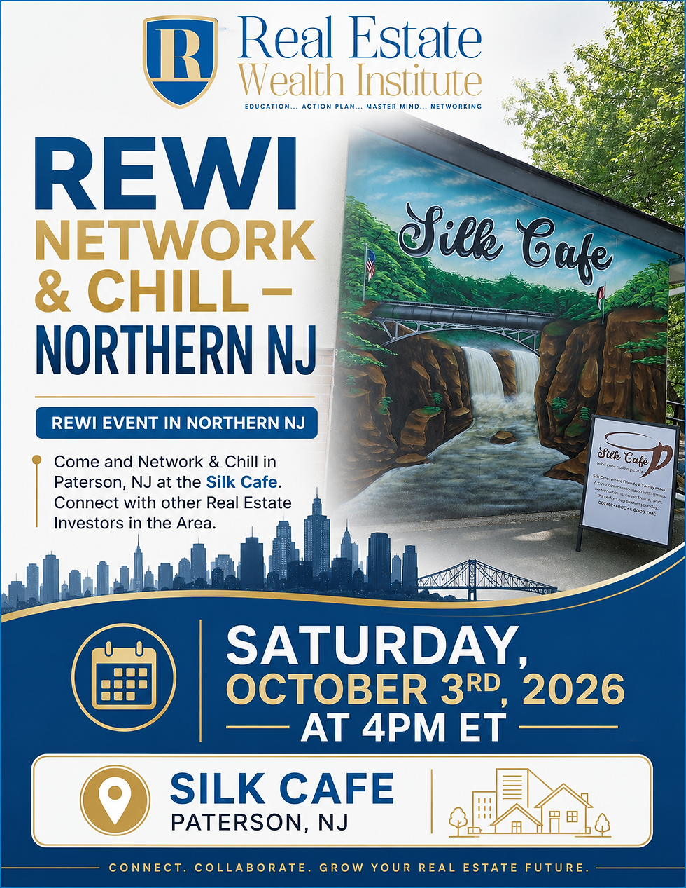 The REWI Real Estate Network & Chill- Northern New Jersey