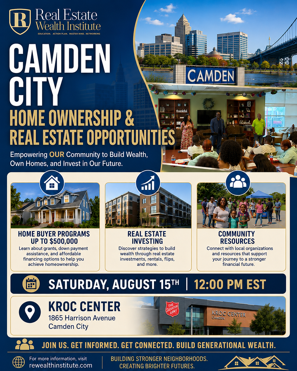 Camden Home Ownership & Real Estate Opportunitites