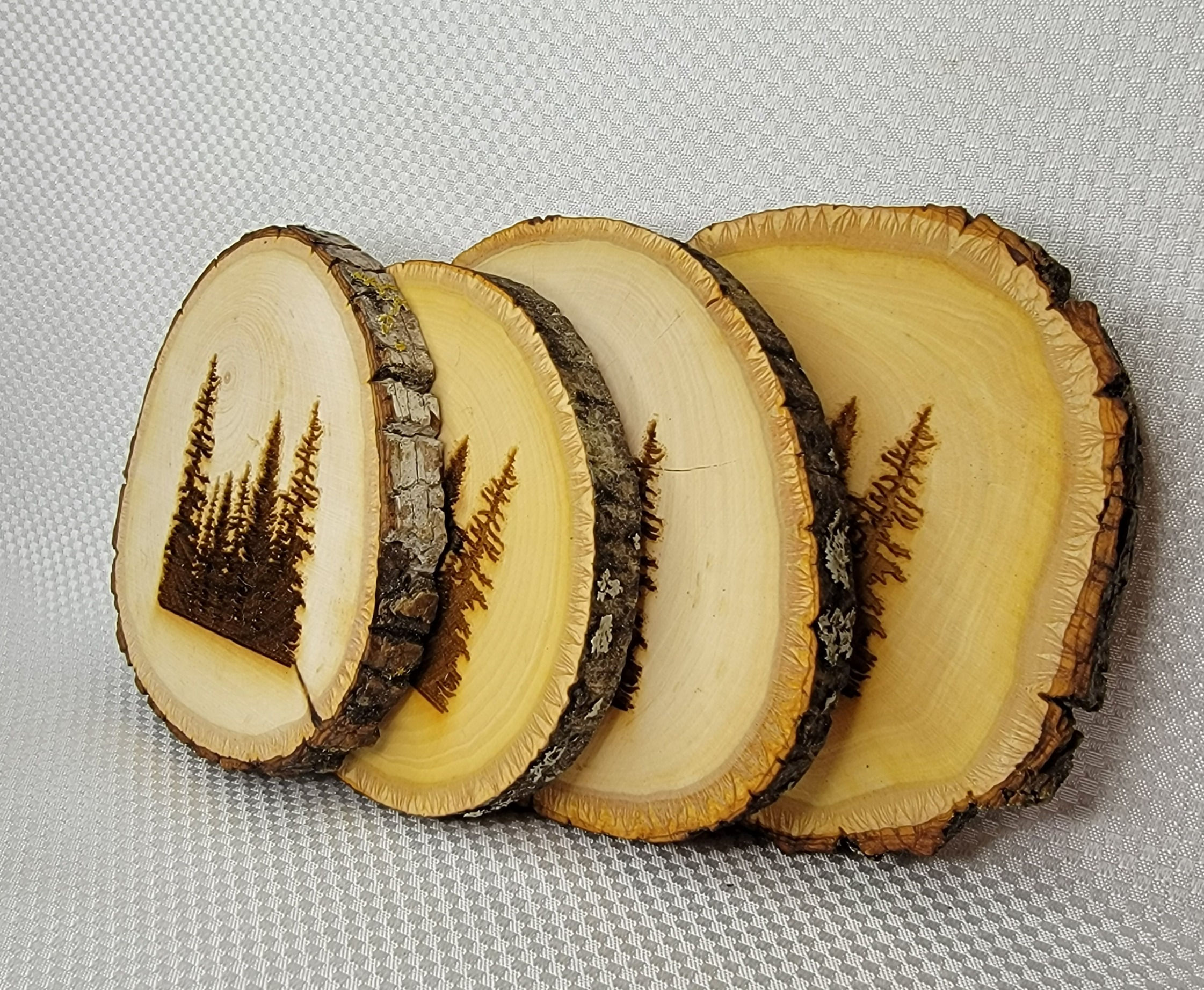 Basswood Coasters