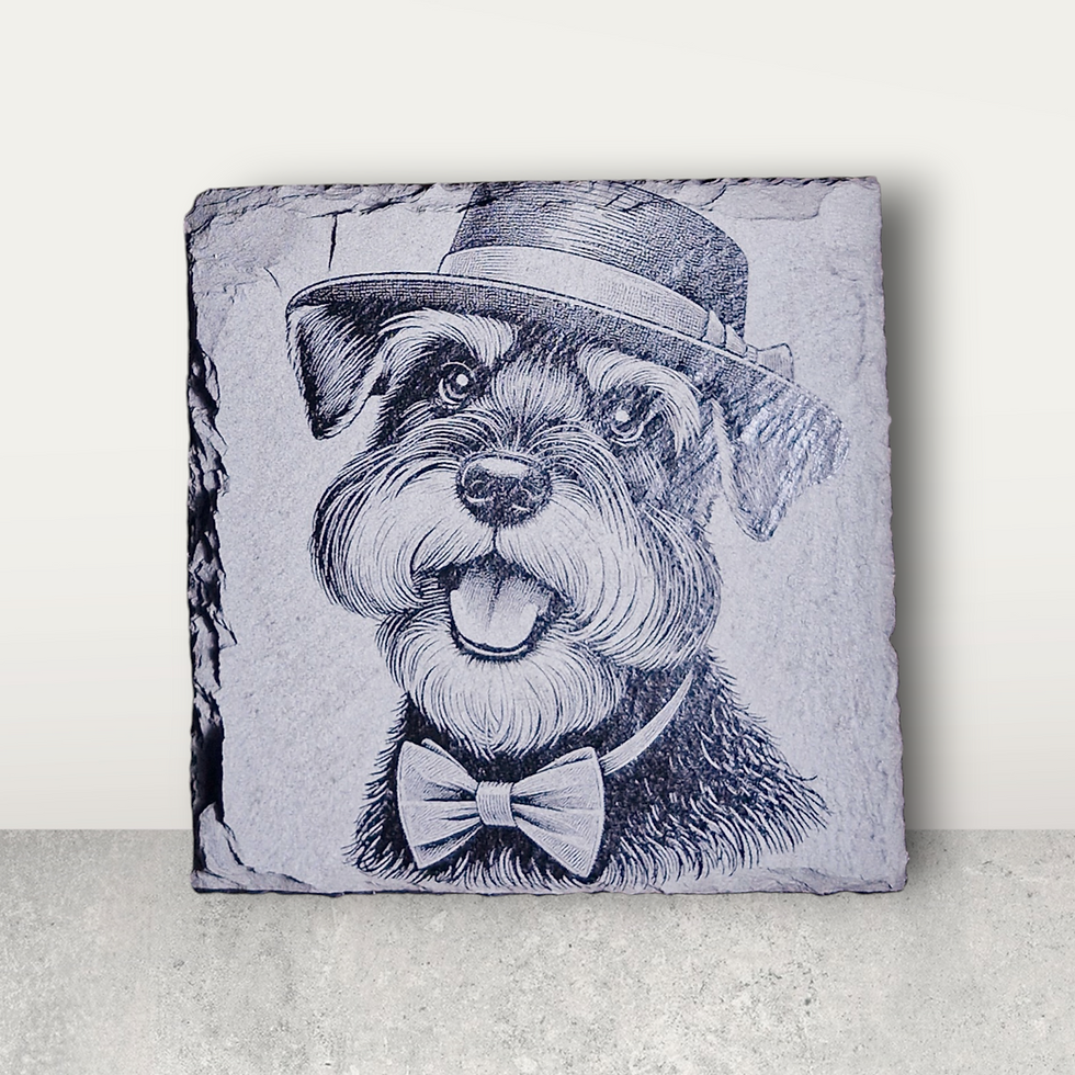 Thumbnail: Schnauzer Collection of Slate Coasters - Set of 4