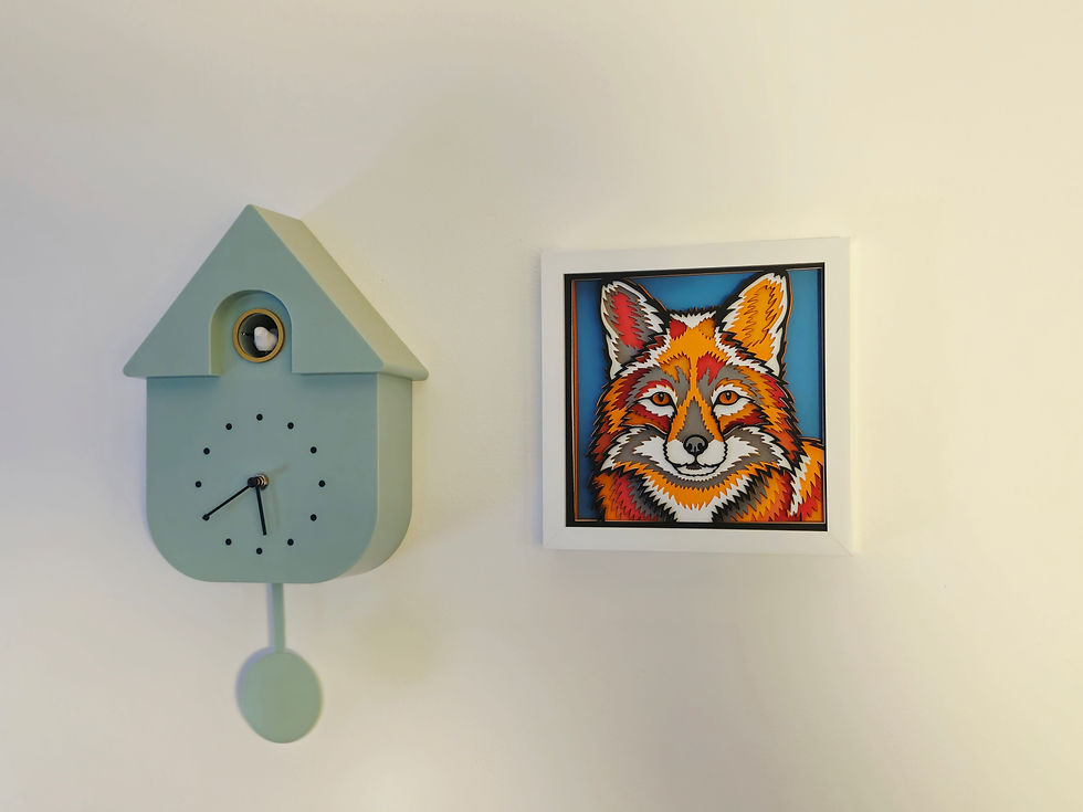 Thumbnail: Fox 3D Wall Art - Layered 3D Wall Art - Framed