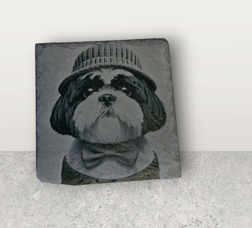 Thumbnail: Shih Tzu Collection of Slate Coasters - Set of 4