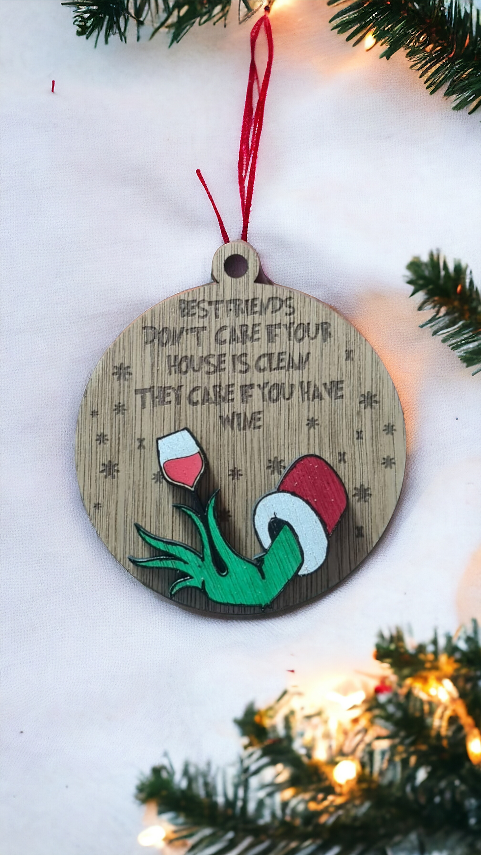 Novelty Christmas Decoration Wooden - Handmade