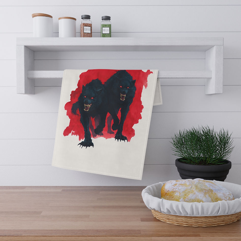 Thumbnail: Dogmen Red Cotton Tea Towel