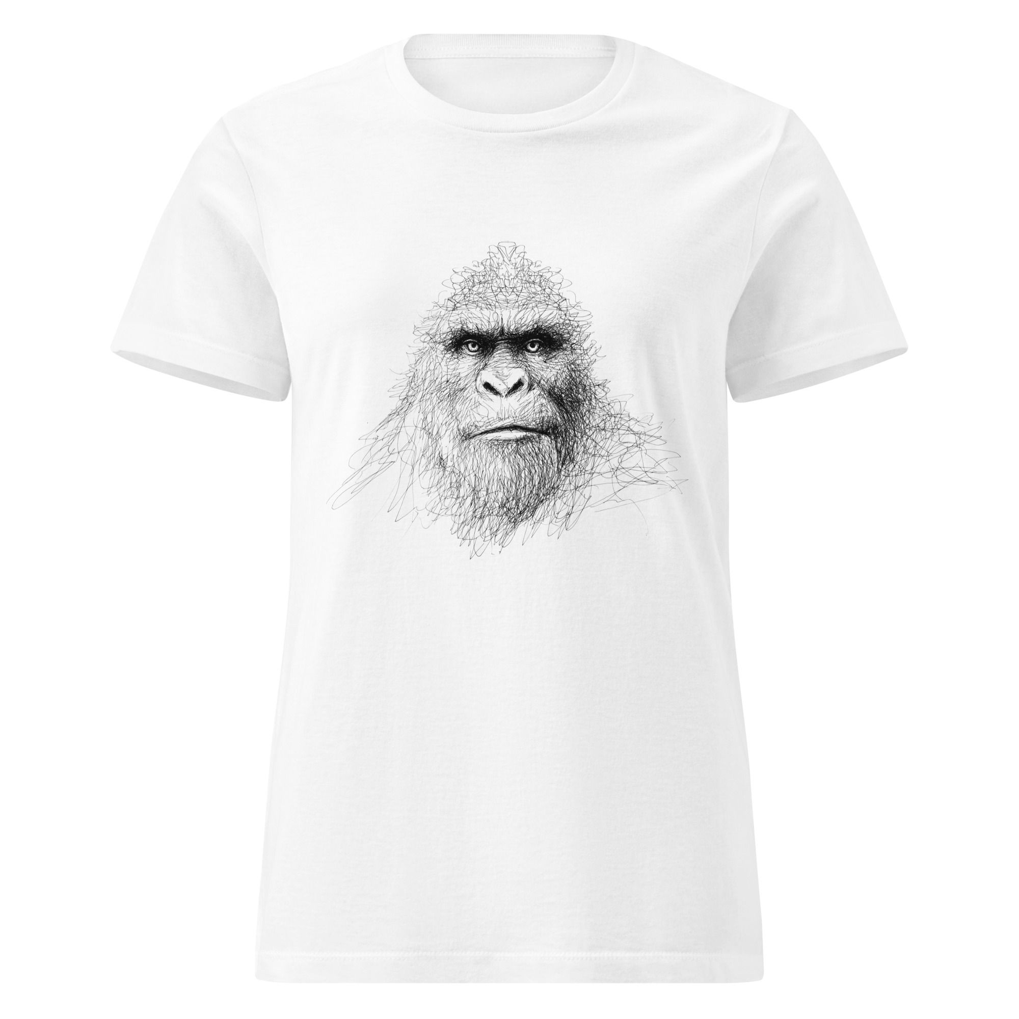 Sasquatch Hand Drawn Face - Women’s basic softstyle t-shirt