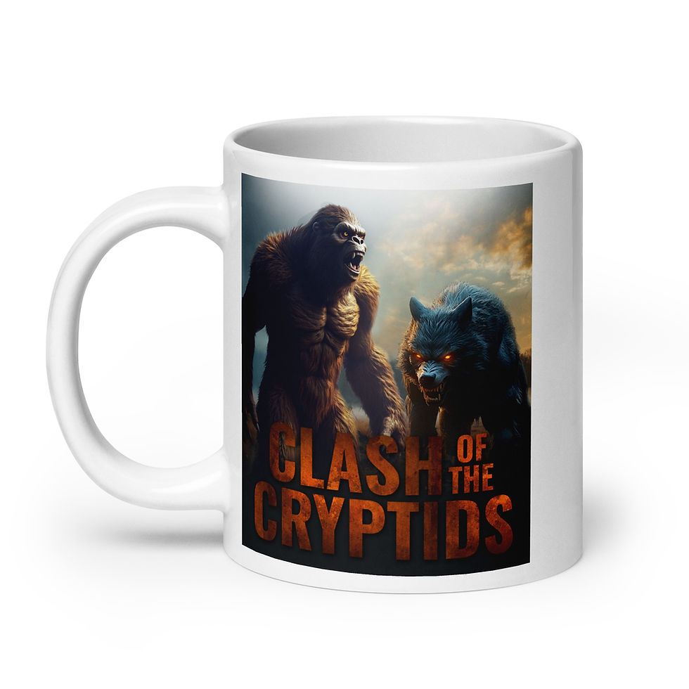 Thumbnail: Clash of the Cryptids - White glossy mug