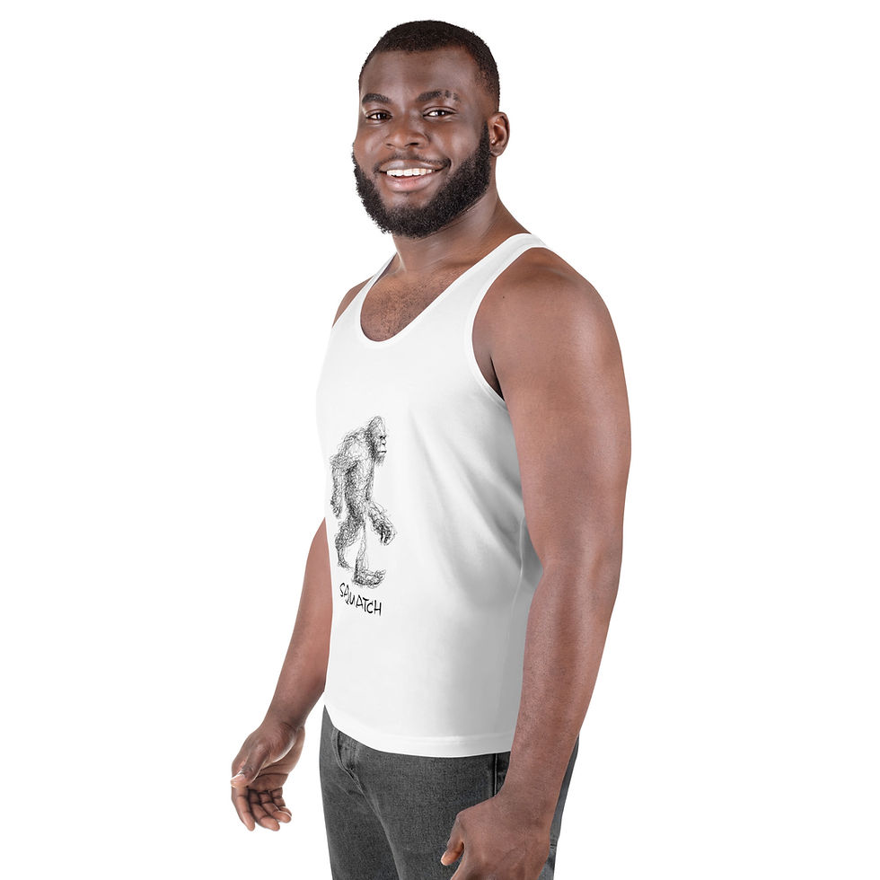 Thumbnail: Sasquatch Hand drawn - Unisex Tank Top
