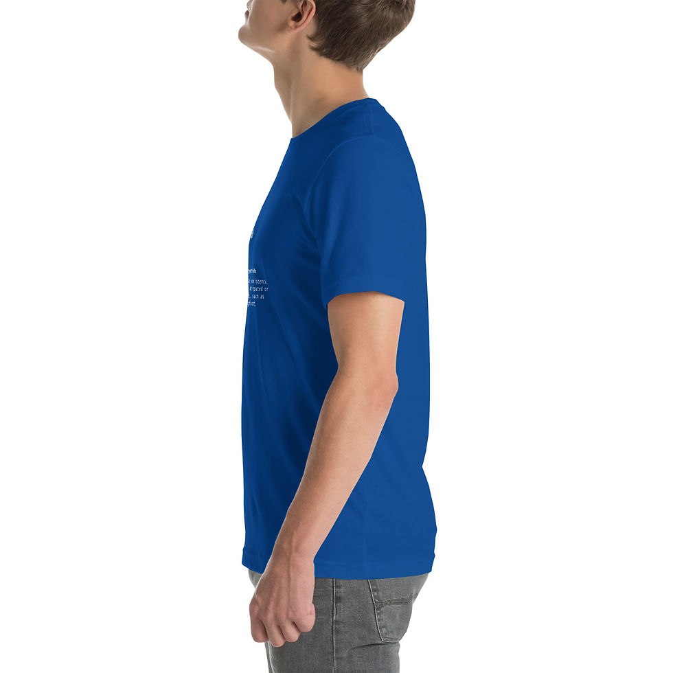 Thumbnail: Cryptid Description White Text - Unisex t-shirt