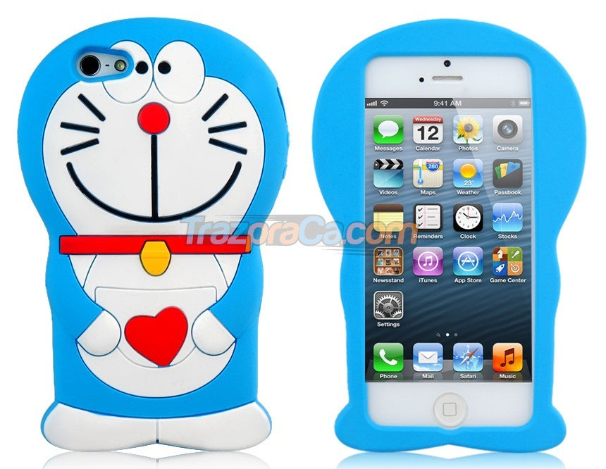 Capa de Silicone para iPhone 5 - Gatinho 3D