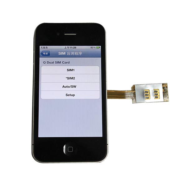 Thumbnail: Adaptador 2 Cartões SIM iPhone 4