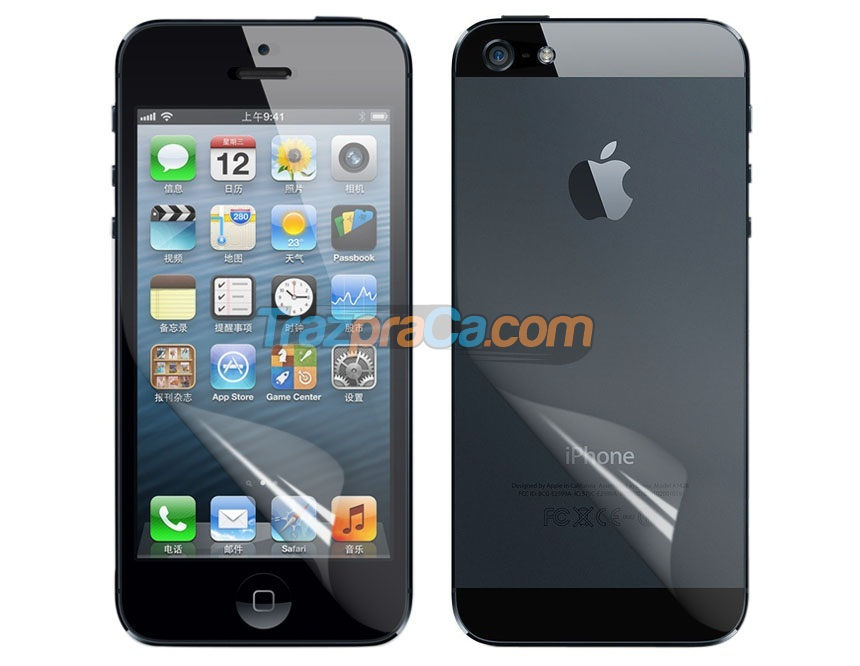 Película protetora de Tela e Verso para iPhone 5