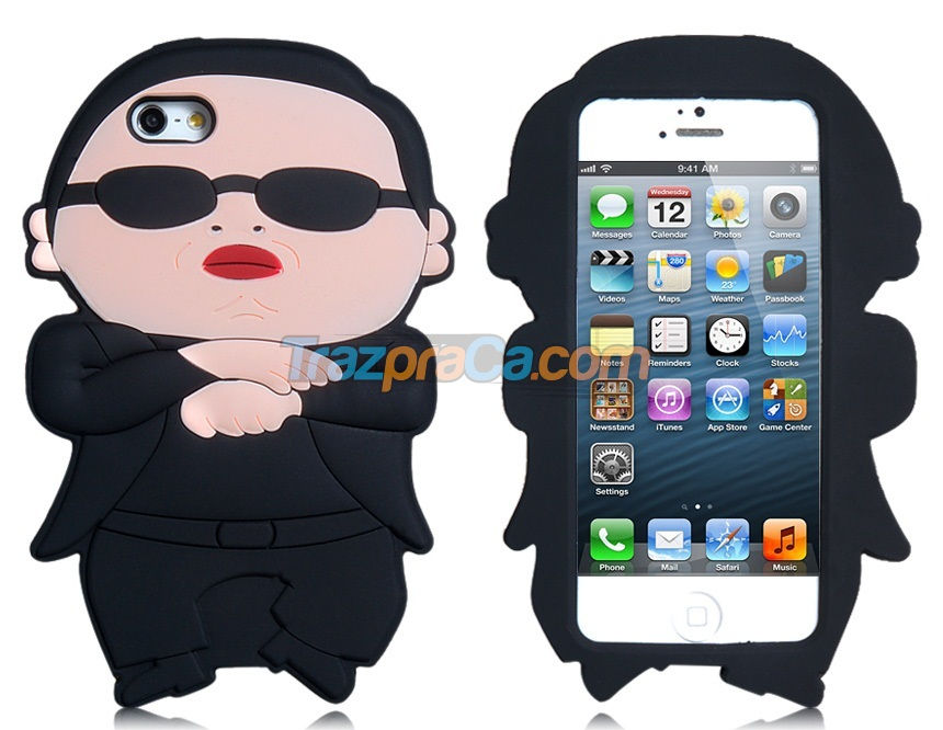 Capa de Silicone para iPhone 5 - PSY 3D