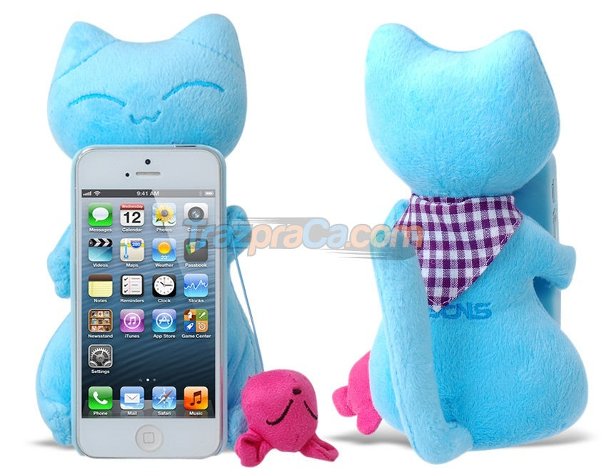 Thumbnail: Capa para iPhone 5 - Gatinho de Pelúcia