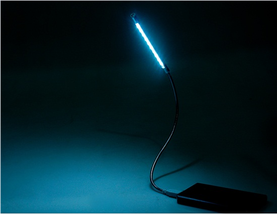 Thumbnail: Lâmpada de Leitura USB com 10 LEDs e Corpo Flexíve