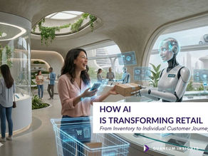 Smart retail ecosystem connecting inventory, marketing and online customers with AI