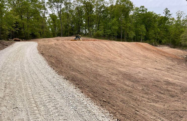 New home site preparation.